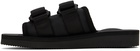 Suicoke Black MOTO-Cab Sandals