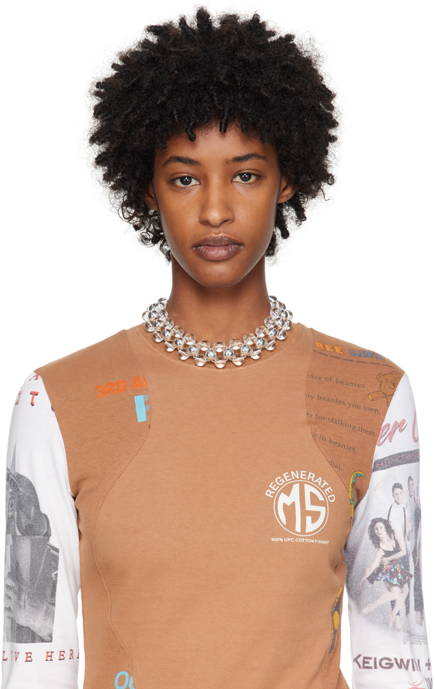 Lorette Colé Duprat Silver & Transparent Trinity Ras De Cou Necklace