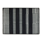 Thom Browne Black Prince Of Wales 4-Bar Single Card Holder