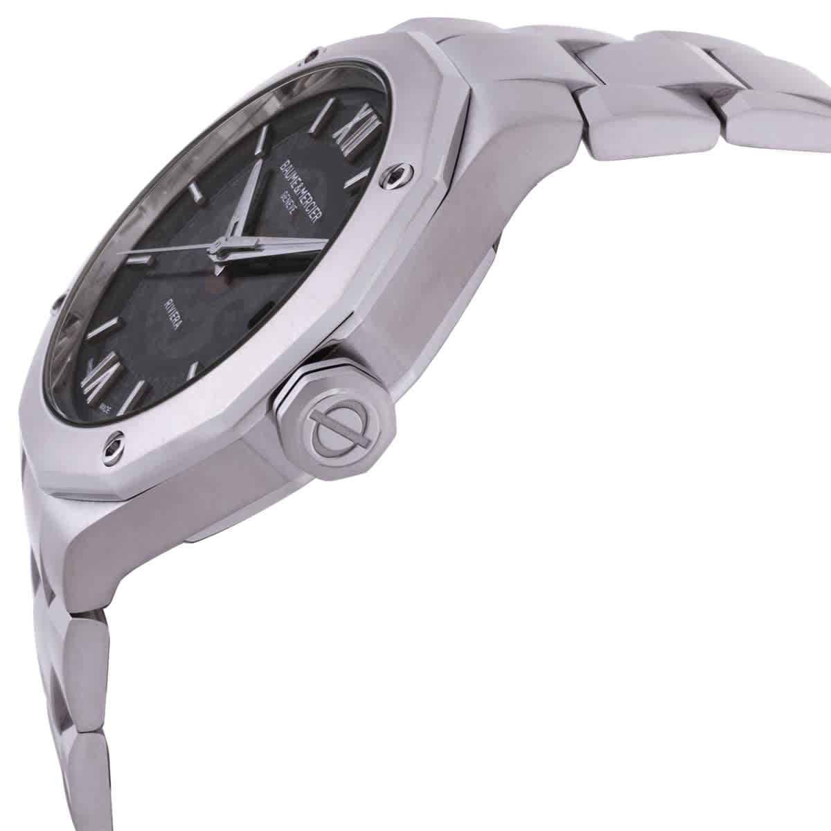 Baume et Mercier Riviera Automatic Grey Dial Mens Watch M0A10715