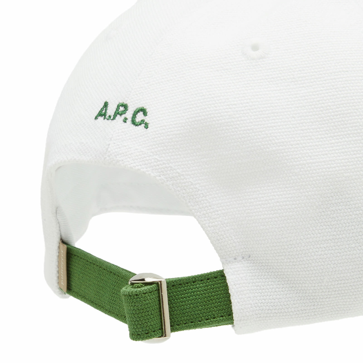 A.P.C. Men's x JJJJound Hotel Souvenirs 6 Panel Cap in White/Green
