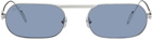Cartier Silver Première de Cartier Oval Sunglasses