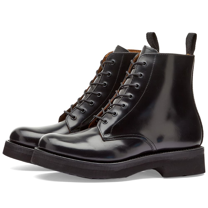 Photo: Grenson Women's Denver Platform Lace Ankle Boot in Black