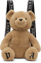 Palm Angels Tan 'Bear in Mind' Backpack