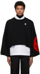 Raf Simons Black Smiley Edition Rib Knit Sweater