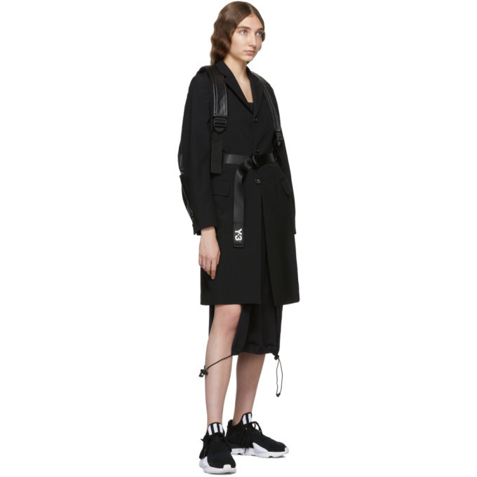 Y-3 Black Drawstring Long Tank Dress Y-3