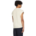 Issey Miyake Men White Low Gauge Vest