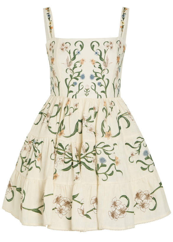 aje utopia mini dress Utopia Drawstring Mini Dress | Chestnut Brown