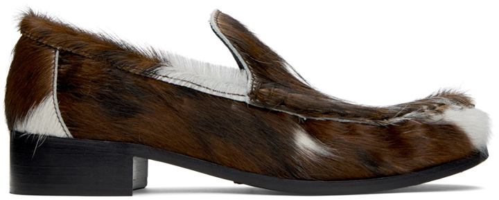 Photo: Acne Studios Brown & White Leather Loafers