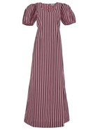 Ganni Striped Cutout Maxi Dress