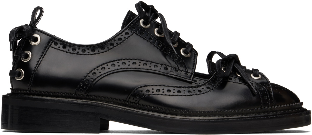 Simone Rocha 50 Lace-up Flatform Derby Shoes Black Simone Rocha