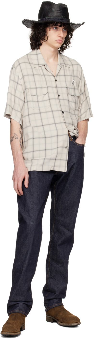 the Shepherd UNDERCOVER Off-White & Gray Check Shirt