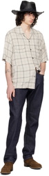 the Shepherd UNDERCOVER Off-White & Gray Check Shirt