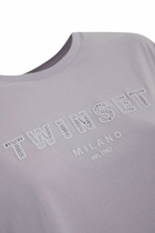 TwinSet Cotton T-shirt With Logo Embroidery