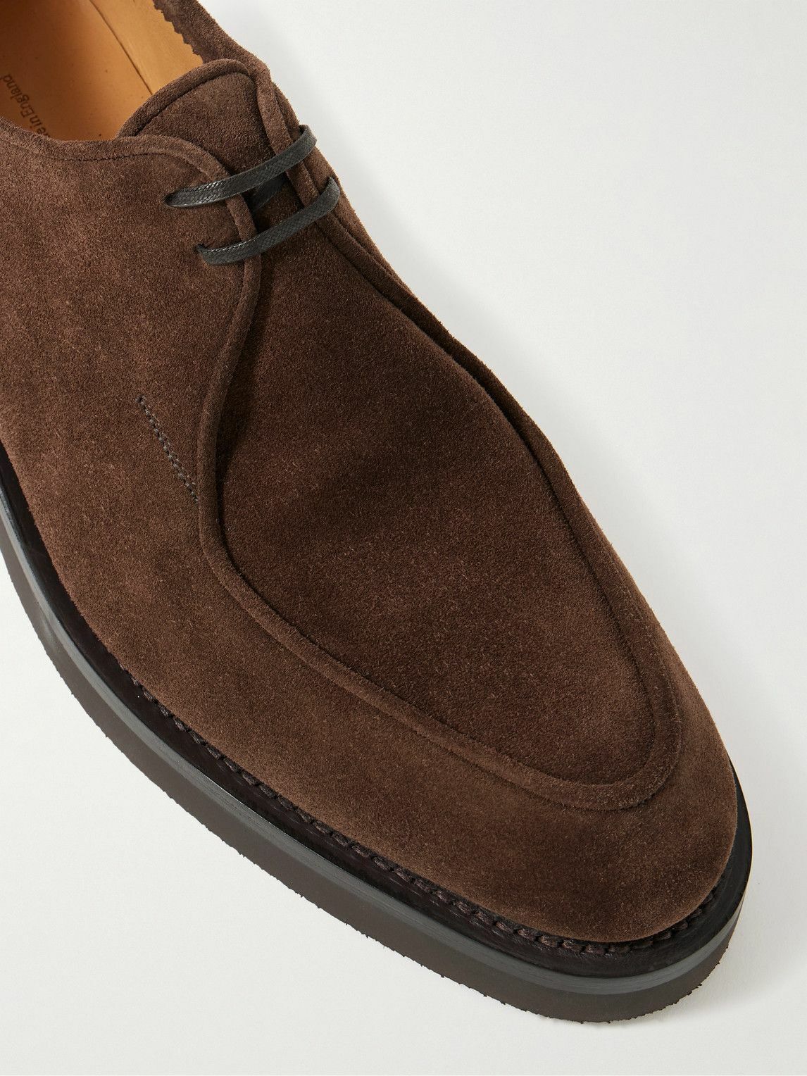 John Lobb - Ted Suede Derby Shoes - Brown