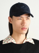 A.P.C. - Charlie Rue Madame Logo-Print Cotton-Corduroy Baseball Cap - Blue