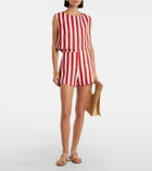 Posse Perri striped linen shorts