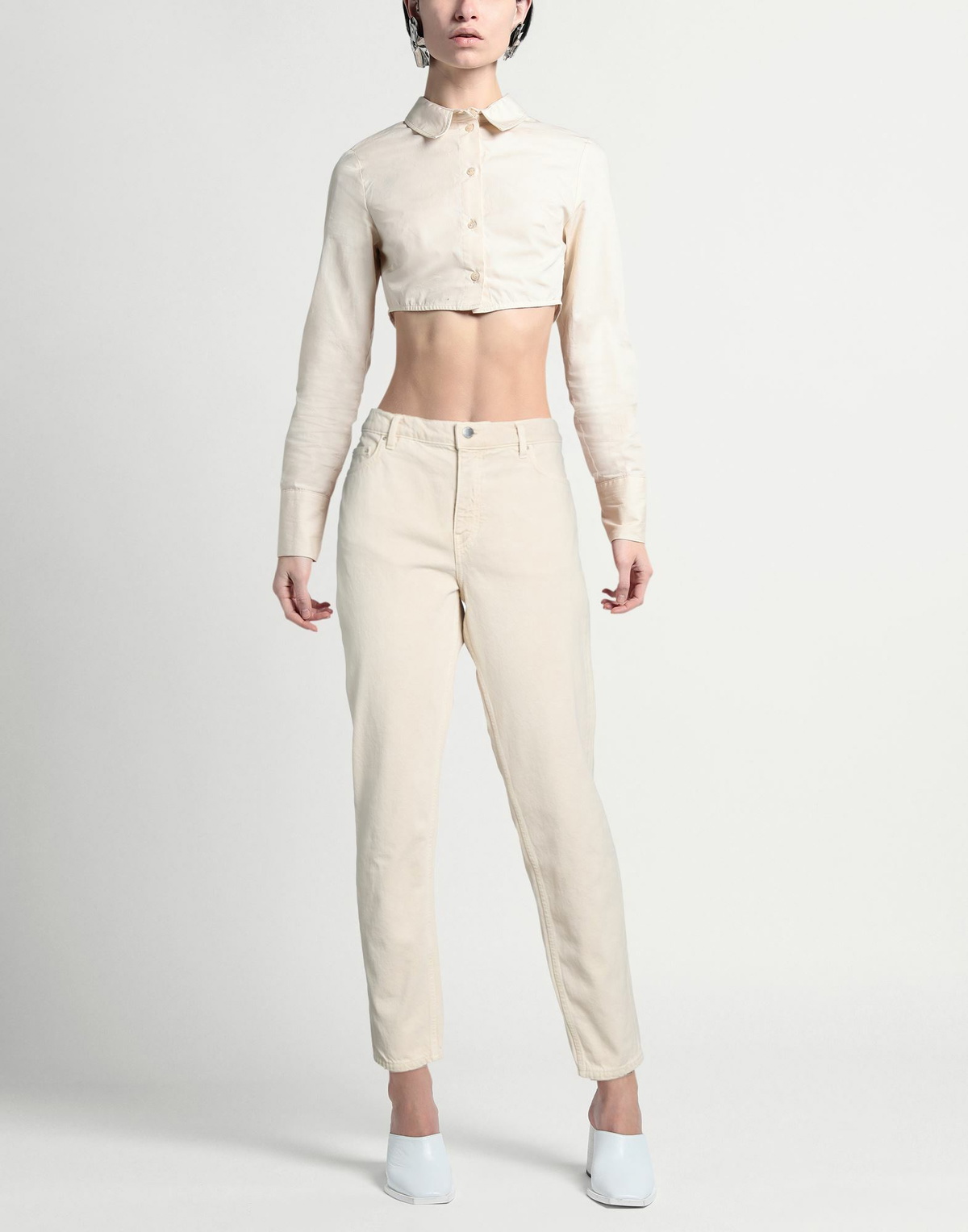 Toteme Womens Jeans in Beige