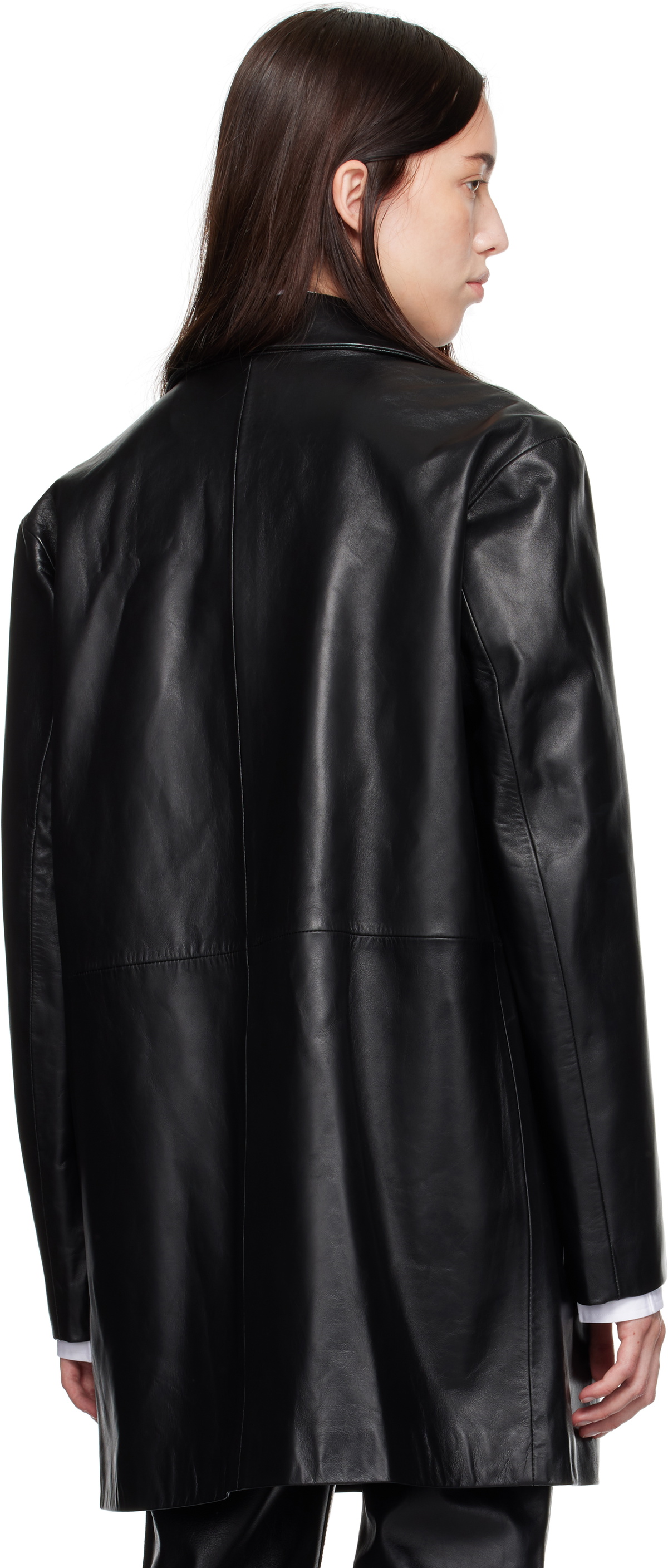 Calvin Klein Black Halo Leather Jacket Calvin Klein