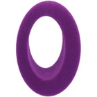 Ribeyron Purple Single Hollow Oval Felt Earring