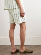 Bottega Veneta - Straight-Leg Printed Cotton Shorts - Neutrals
