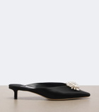 Jimmy Choo Ines embellished satin mules