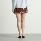 Diesel Women's L-Evant Patent Mini Skirt with Belt in Burgundy