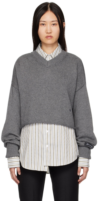 Photo: HommeGirls Gray Cropped Sweater