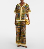 Alémais Minnie printed cotton bowling shirt