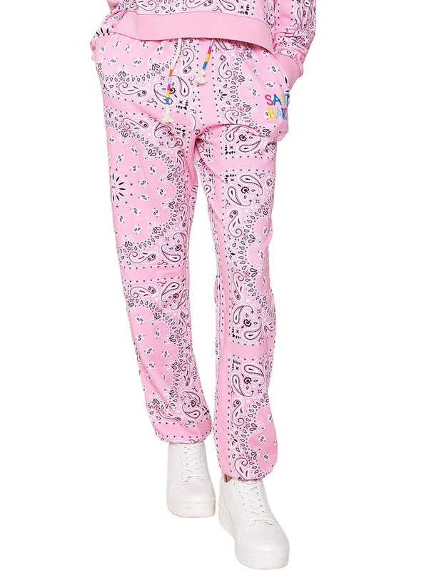 Photo: MC2 Saint Barth Cotton Bandanna Joggers With Saint Barth Embroidery