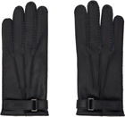 ZEGNA Black Deerskin Gloves