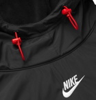 Nike - Shell-Panelled Fleece Hoodie - Black