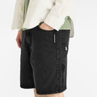 Men's AAPE Loose Fit Denim Shorts in Light Black