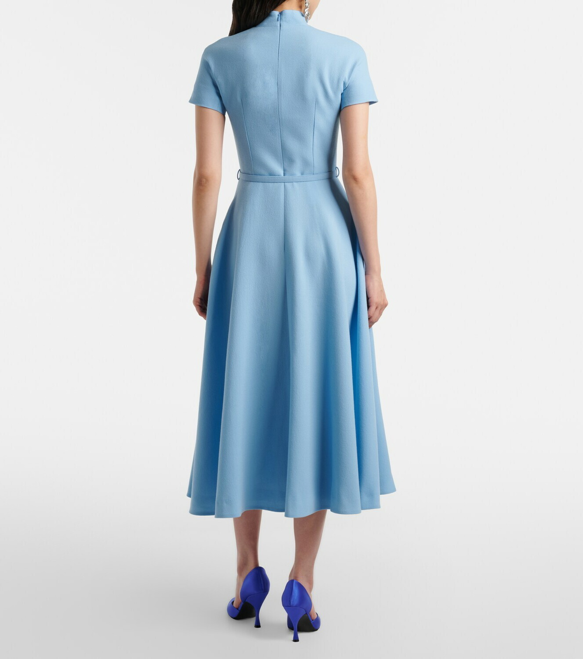 Emilia Wickstead Camilla wool crepe midi dress