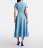 Emilia Wickstead Camilla wool crepe midi dress