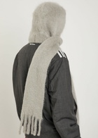 Acne Studios Hooded Brushed Mohair-blend Scarf - Grey - One Size