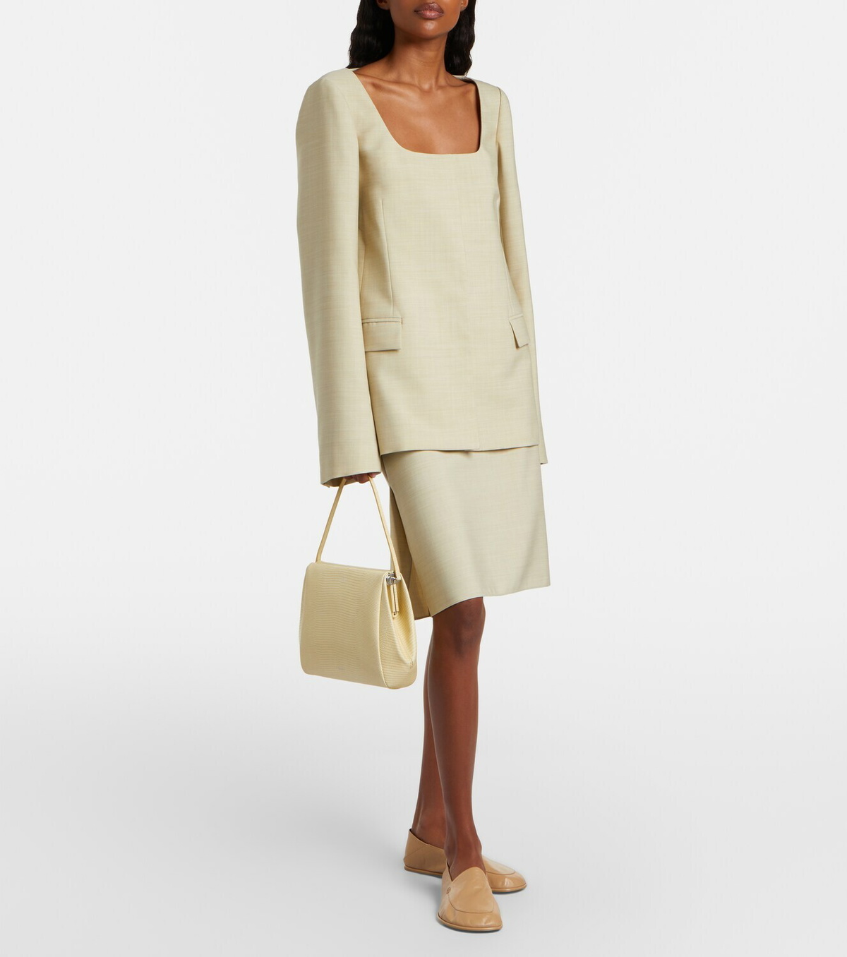 Calvin Klein Collection Tina Small snake-effect leather shoulder bag