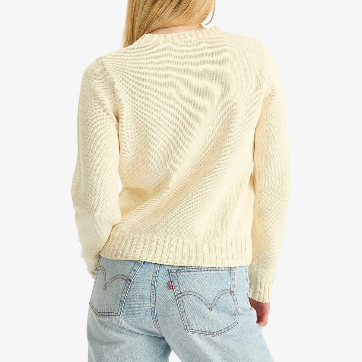 Sporty & Rich Women's Vendome Knitted Jumper in Ecru