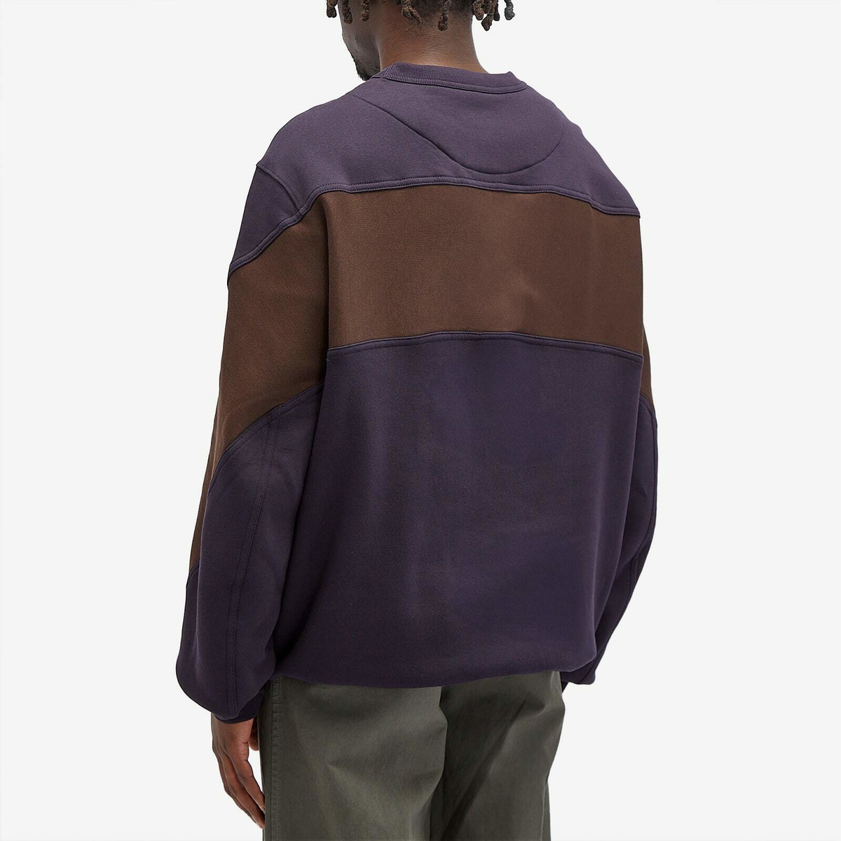 Dries Van Noten Men's Handy Panel Sleeve Crew Sweatshirt in
