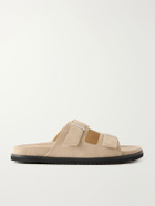 Mr P. - Suede Slides - Brown