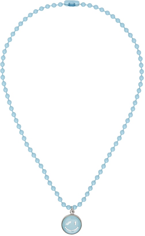 Photo: We11done Blue Smiley Necklace