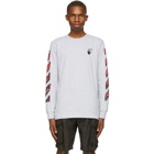 Off-White Grey Marker Long Sleeve T-Shirt