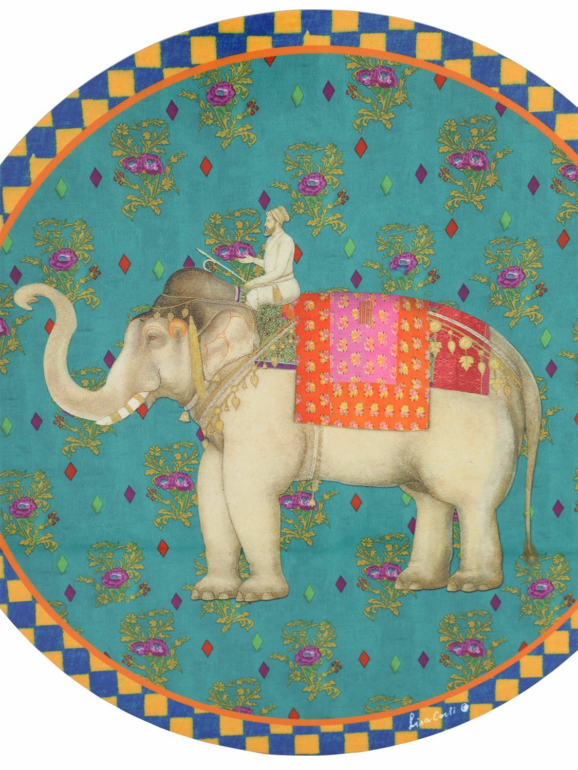LISA CORTI Ololay Elephant Placemat