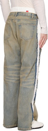 Rivington Roi Rebis White & Blue Fathers Garden Fara-C Jeans