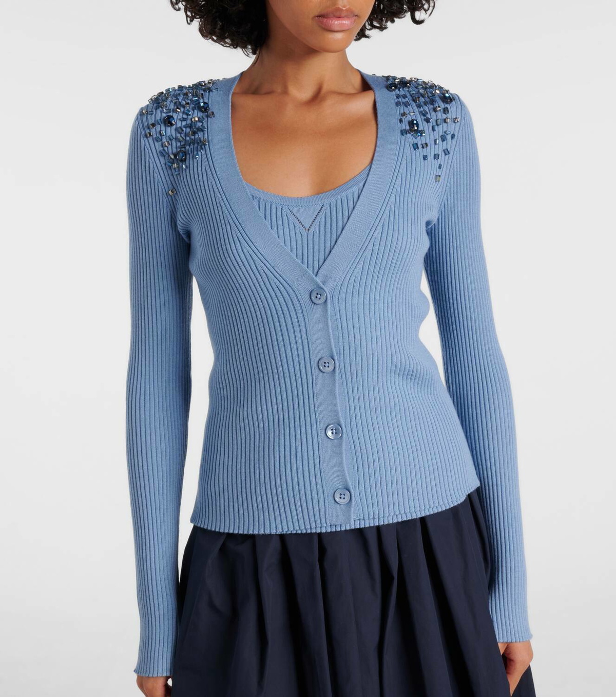 Dorothee Schumacher Embellished cardigan and tank top set