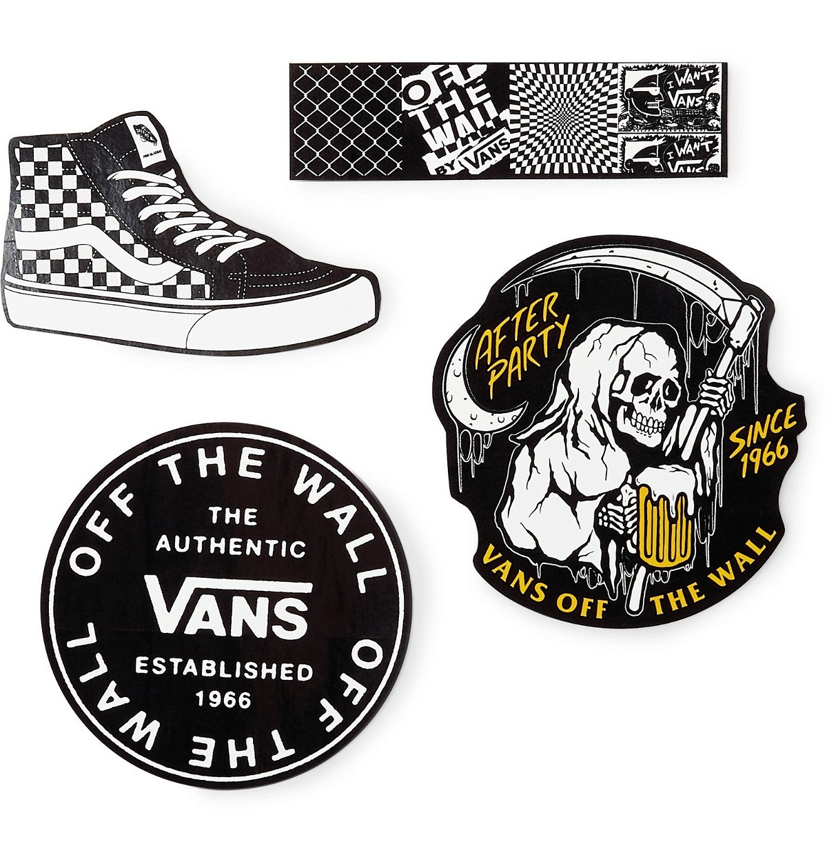 Vans - Logo-Print Stickers - Black Vans