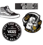 Vans - Four-Pack Logo-Print Vinyl Stickers - Black