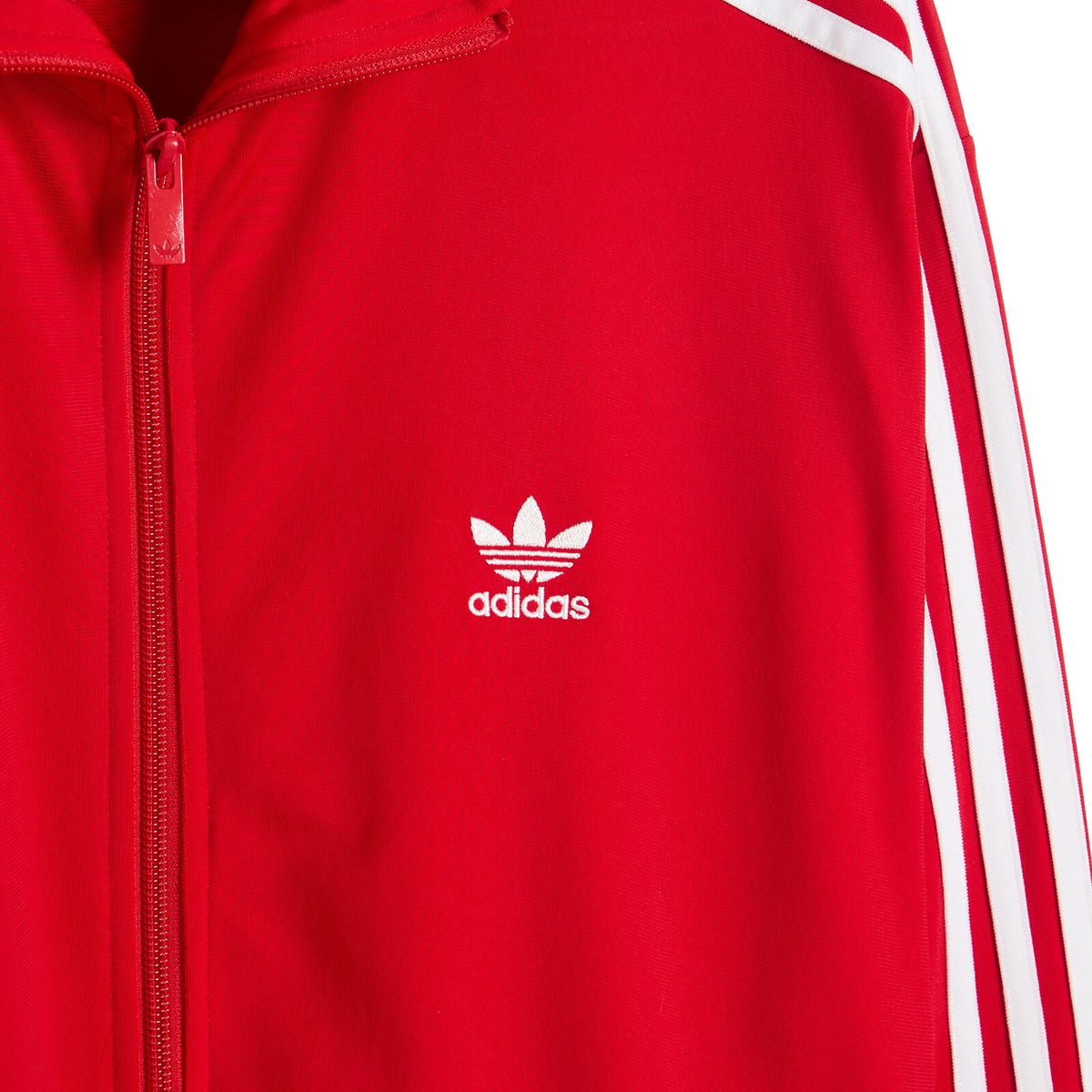 Adidas Firebird Track Top in Better Scarlet/White