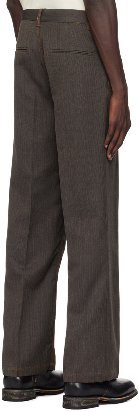 CMMN SWDN Gray Jackson Wide Straight-Leg Trousers