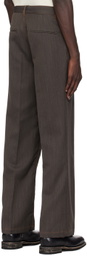 CMMN SWDN Gray Jackson Wide Straight-Leg Trousers
